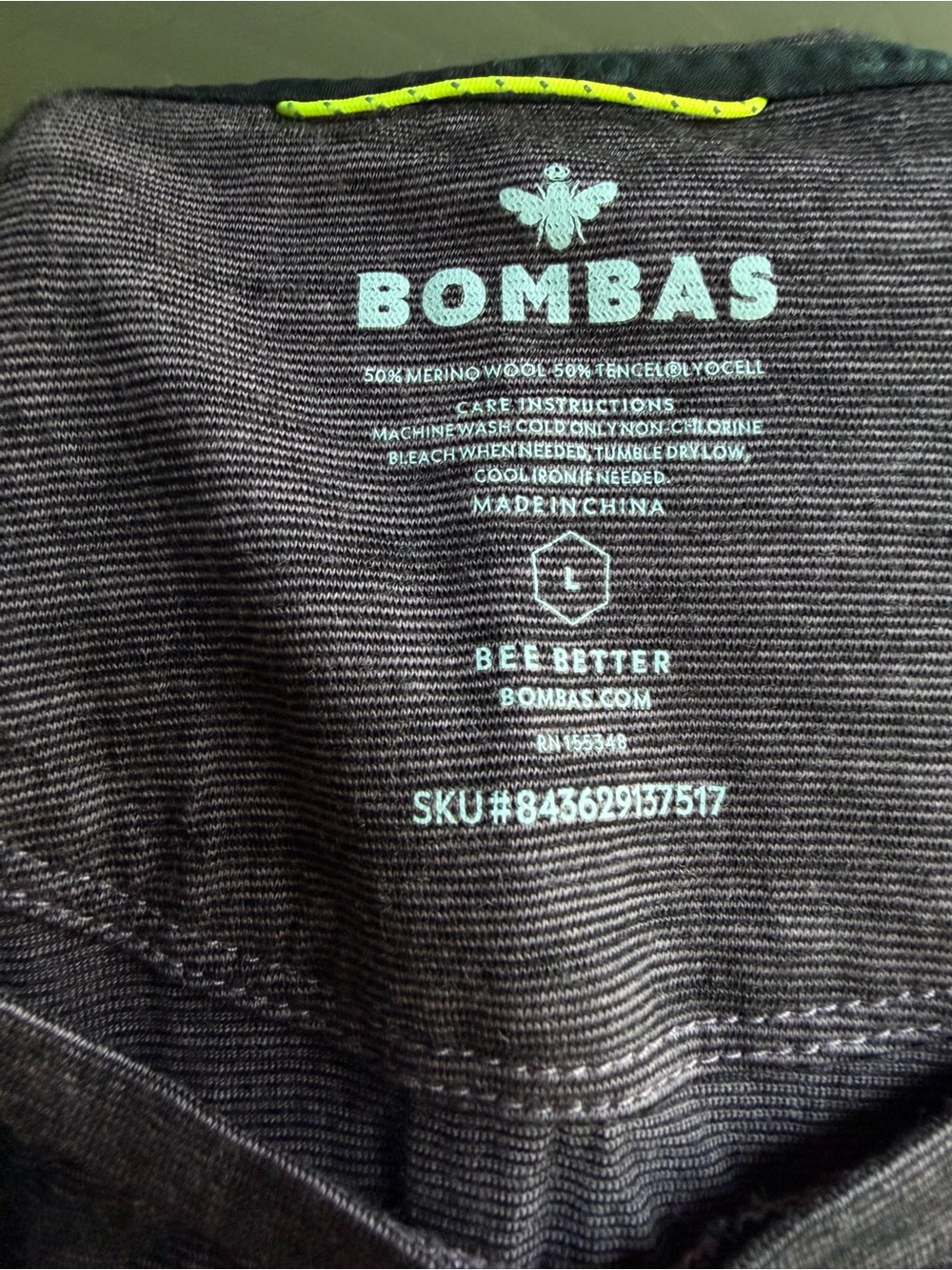 Bombas merino wool T-shirt- purple - Picture 5 of 5